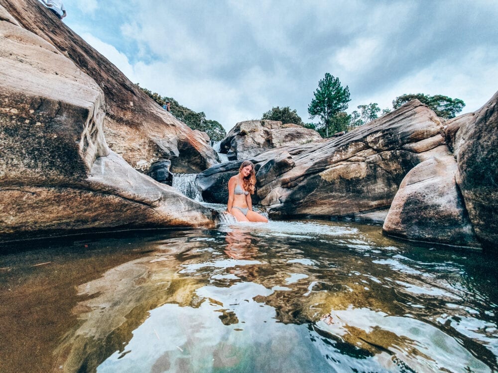 Infinity pools and Diyaluma falls, Sri Lanka. 