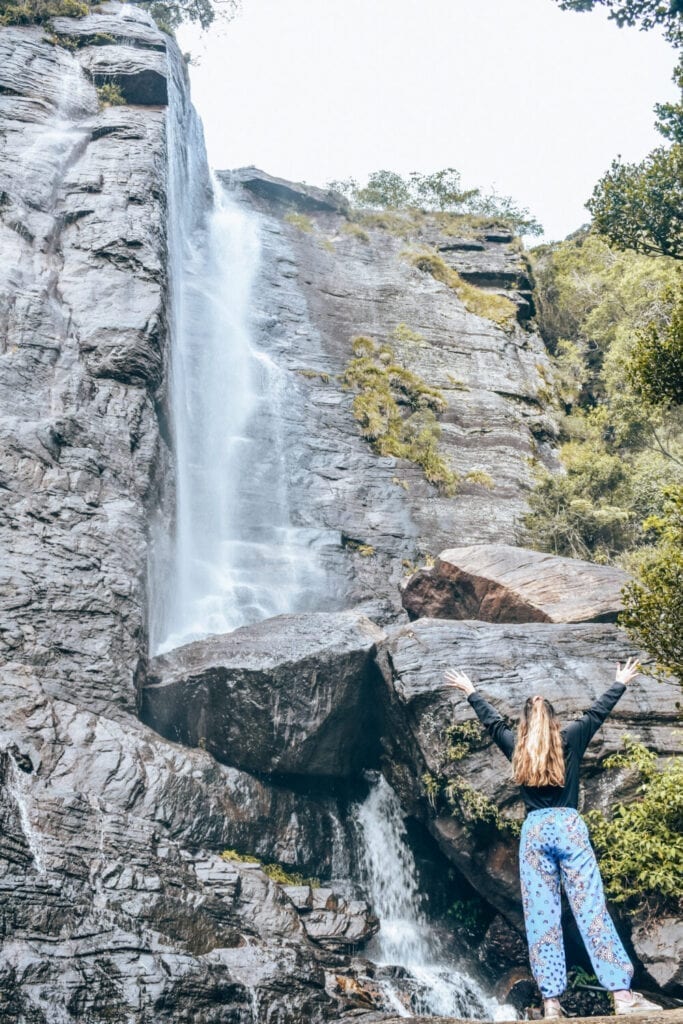 Lovers Leap Waterfall, the best things to do in Nuwara Eliya.