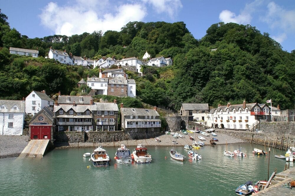 Best Villages in England, Clovelly Devon, England.